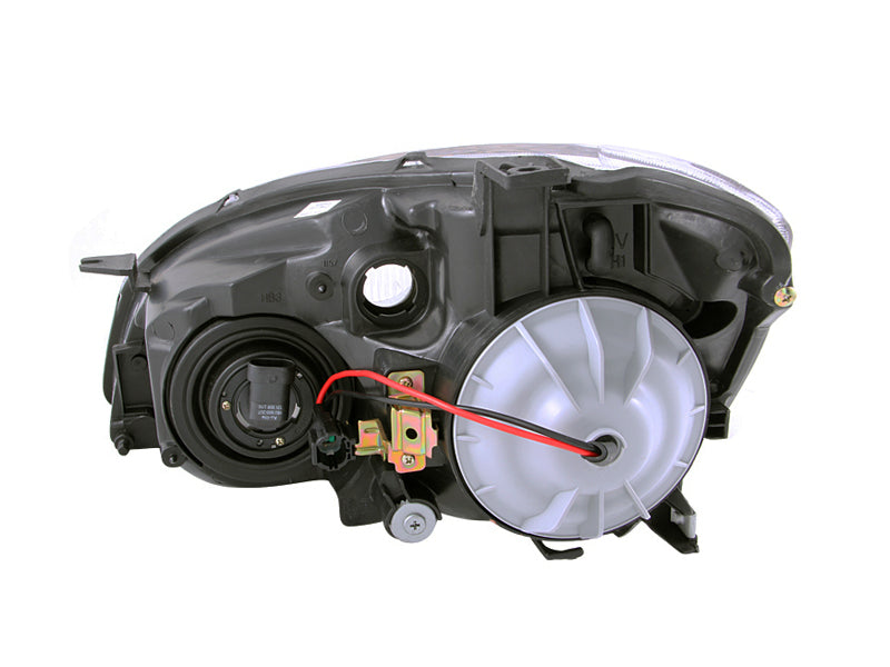 ANZO 2002-2004 Nissan Altima Crystal Headlights Chrome - Burkken Auto Parts