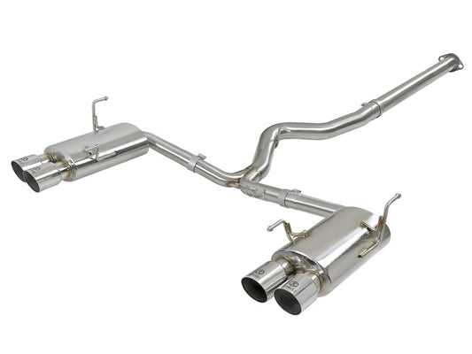 aFe Takeda 3in SS Exhaust Cat-Back 15-16 Subaru WRX/STI 2.0L/2.5L Polished Tips - Burkken Auto Parts