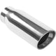 MagnaFlow Tip Stainless Double Wall Round Single Outlet Polished 4.5in DIA 3.5in Inlet 12in Length - Burkken Auto Parts