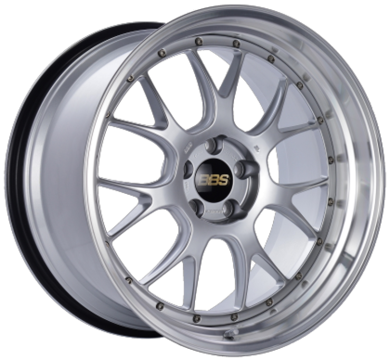 BBS LM-R 19x8.5 5x114.3 ET25 Diamond Silver Center Diamond Cut Lip Wheel - 82mm PFS Required - Burkken Auto Parts