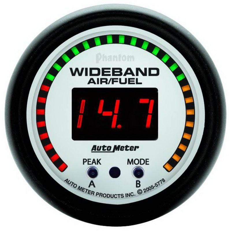 Autometer Phantom 52mm Wideband Air/Fuel Gauge - Burkken Auto Parts