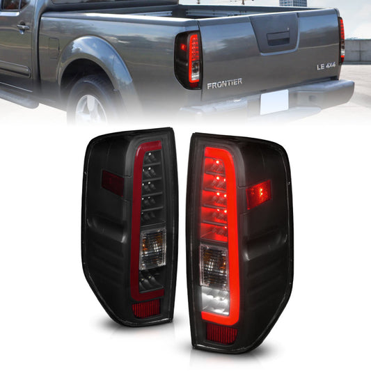 ANZO 2005-2021 Nissan Frontier LED Taillights Black Housing/Smoke Lens - Burkken Auto Parts