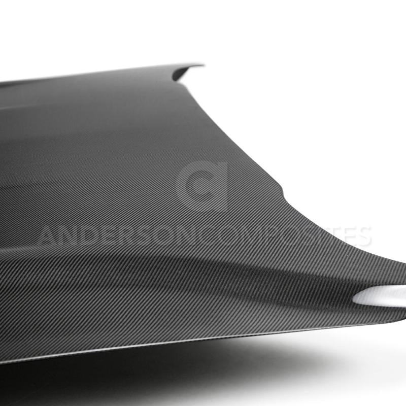 Anderson Composites 18-20 Ford Mustang Double Sided Type-OE Carbon Fiber Hood - Burkken Auto Parts