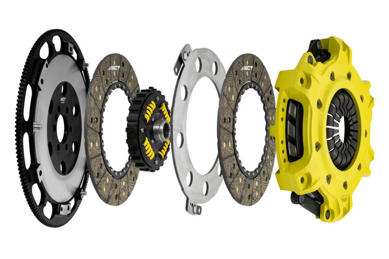 ACT Chevy Camaro/Corvette LS1/LS2/LS3/LS6/LS7 Mod-Twin 10.5 XT Sprung Disc Street Clutch Kit - Burkken Auto Parts