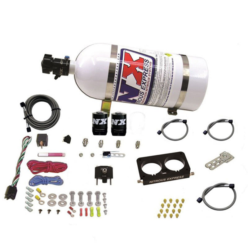 Nitrous Express 96-04 Ford Mustang Cobra 4 Valve (Stock TB) Nitrous Kit (50-300HP) w/10lb Bottle - Burkken Auto Parts