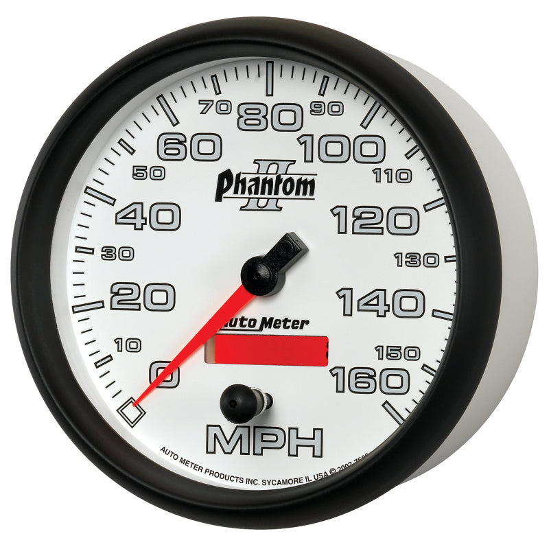 Autometer Phantom II 5in Electrical Programmable Speedometer 150MPH - Burkken Auto Parts