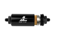 Aeromotive In-Line Filter - (AN-6 Male) 10 Micron Fabric Element Bright Dip Black Finish - Burkken Auto Parts