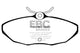 EBC 03-06 Jaguar XJ8 4.2 VP Redstuff Rear Brake Pads - Burkken Auto Parts