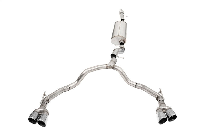 Corsa 21-25 Chevrolet Tahoe/GMC Yukon 4DR 6.2L 4WD Dual Rear 3/2.75in Sport Cat-Back DW 4inPol Tips - Burkken Auto Parts