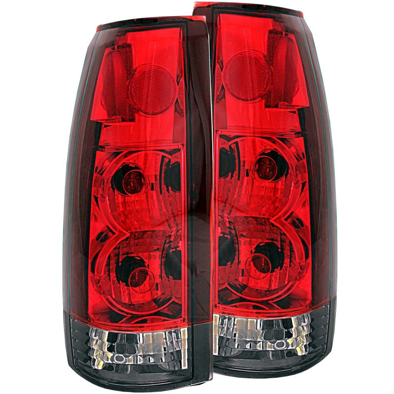 ANZO 1999-2000 Cadillac Escalade Taillights Red/Smoke G2 - Burkken Auto Parts