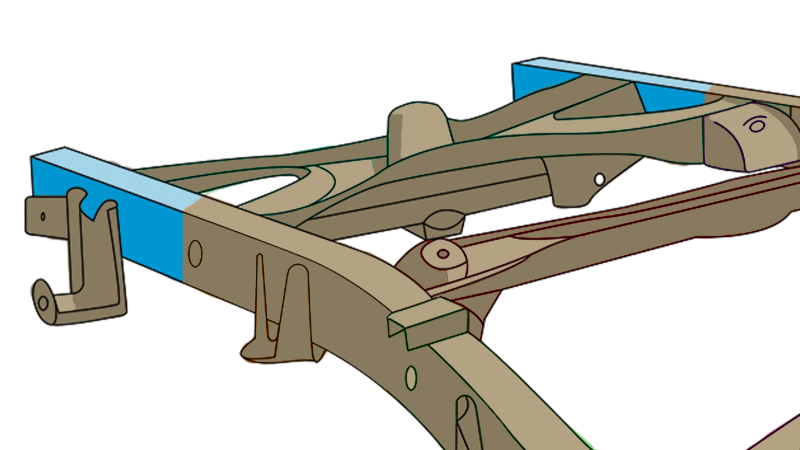 Rust Buster 2000-2006 Toyota Tundra Rear Frame Rail - Right