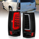 ANZO 2007-2014 Chevy Tahoe LED Taillight Plank Style Black w/Clear Lens - Burkken Auto Parts