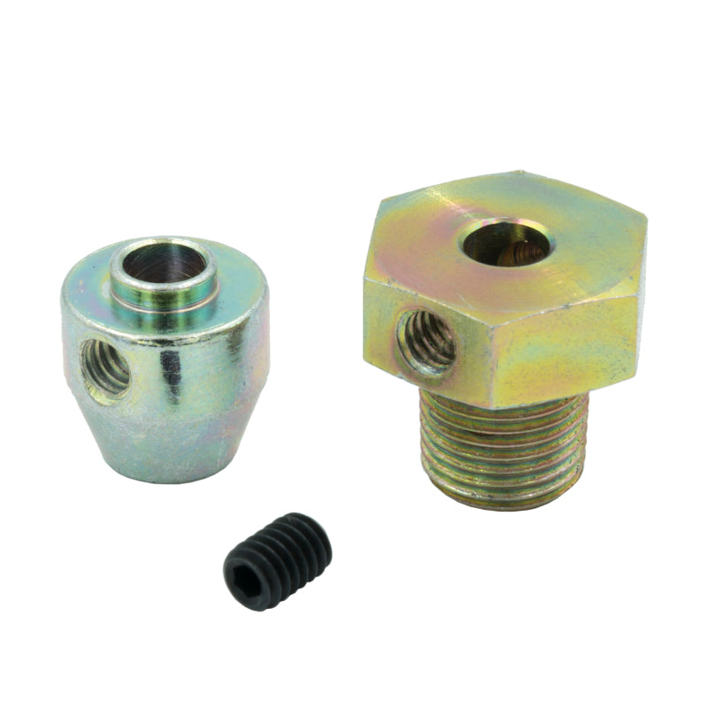 Autometer Thermocouple Fitting Kit 1/8in NPT Male w/ Set Screw and Band Clamp - Burkken Auto Parts