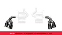 Corsa 2017-24 Chevy Camaro ZL1 2.75in Inlet / 4.0in Outlet Black PVD Tip Kit (For Corsa ExhaustOnly) - Burkken Auto Parts