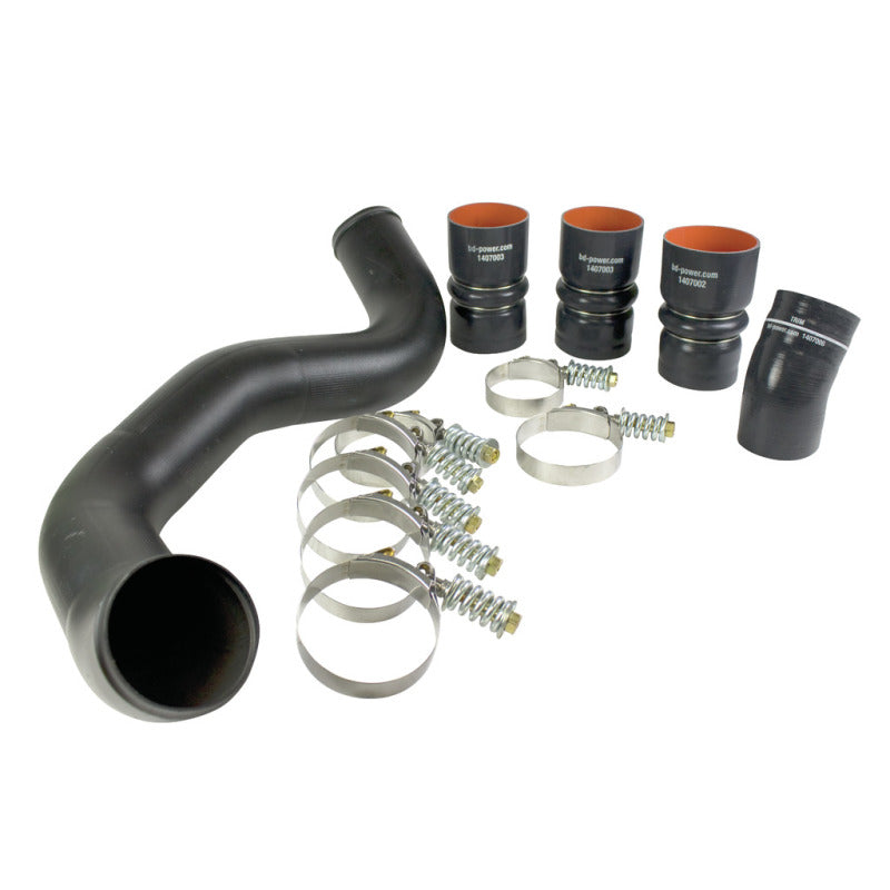 BD Diesel Intercooler Hose & Clamp Kit w/Intake Pipe - 2003-2007 Ford 6.0L PowerStroke - Burkken Auto Parts