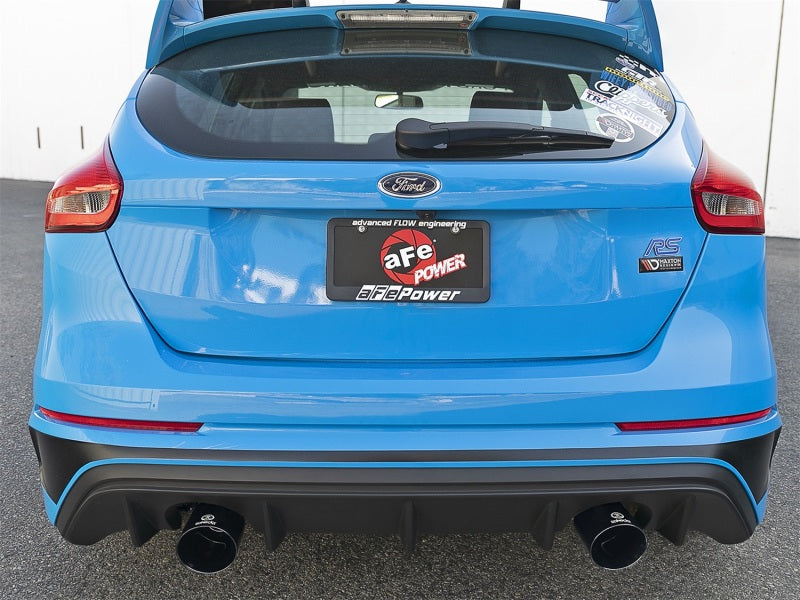 aFe Takeda 3in 304 SS Axle-Back Exhaust System w/ Black Tip 16-18 Ford Focus RS 2.3L (t) - Burkken Auto Parts