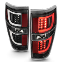 ANZO 2009-2013 Ford F-150 LED Taillights Black - Burkken Auto Parts