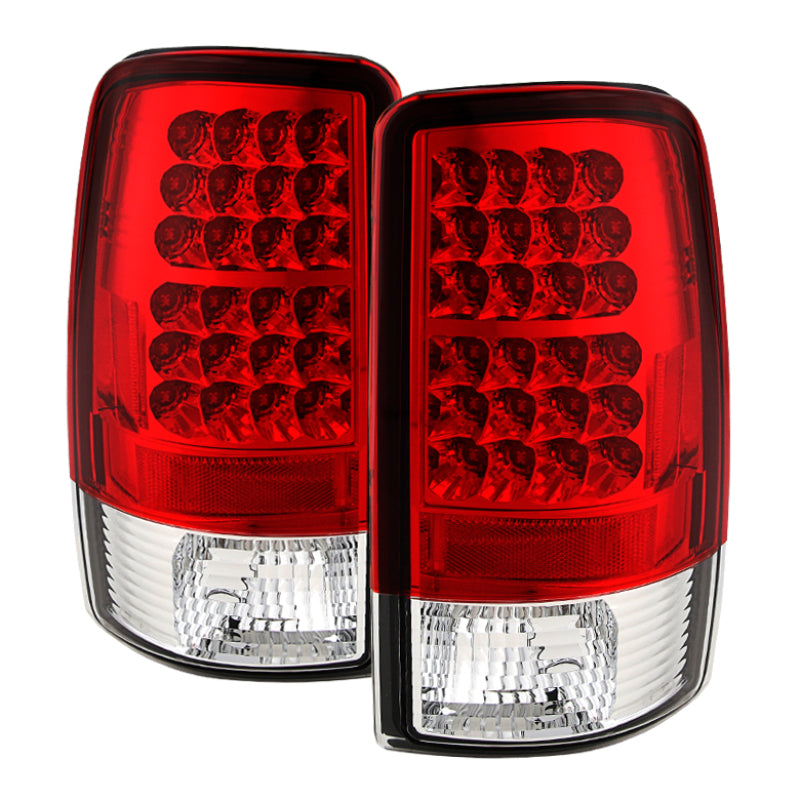 Spyder Chevy Suburban/Tahoe 1500/2500 00-06 LED Tail Lights Red Clear ALT-YD-CD00-LED-RC - Burkken Auto Parts