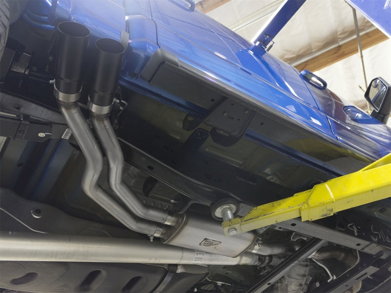 aFe Rebel Exhausts 3in SS Cat-Back 15-16 Ford F-150 EcoBoost V6 2.7/3.5L V8 5.0L w/ Black Tips - Burkken Auto Parts
