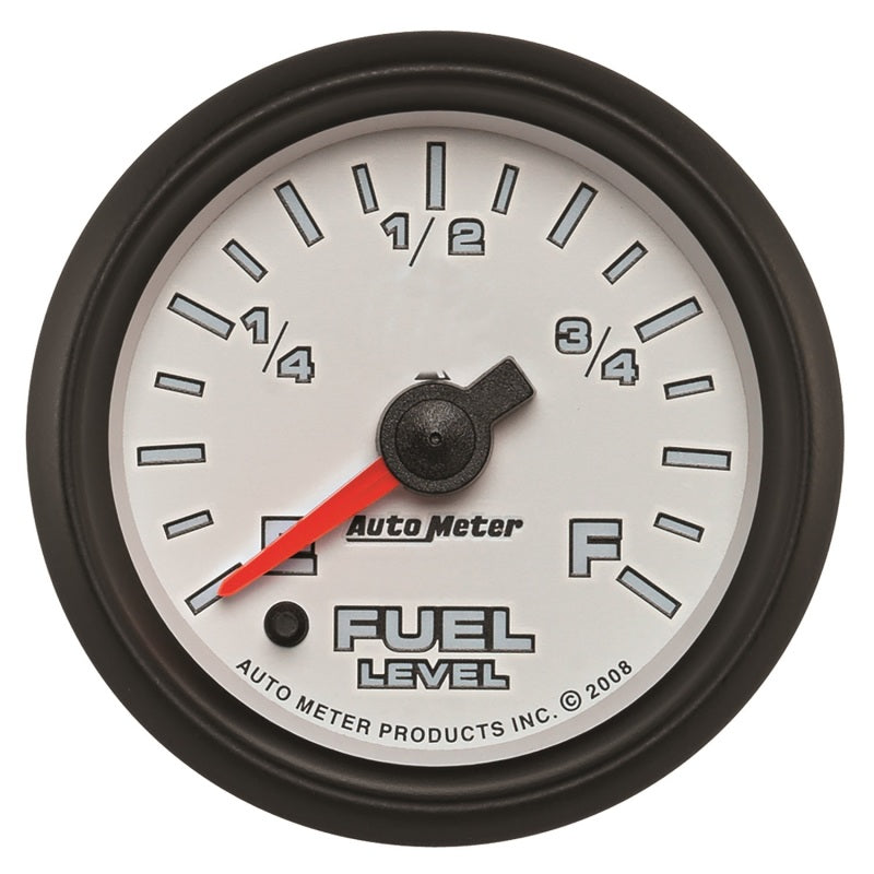 Autometer Pro-Cycle Gauge Fuel Level 2 1/16in 0-280 Programmable White - Burkken Auto Parts