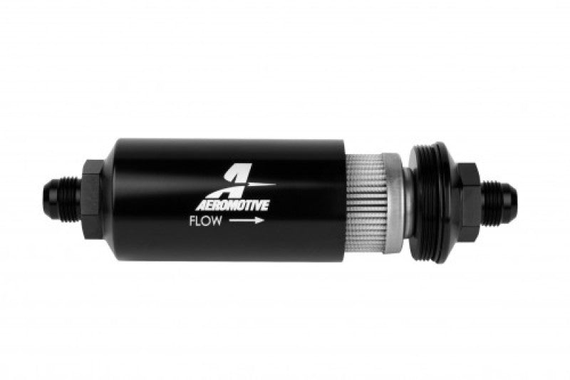 Aeromotive In-Line Filter - (AN -08 Male) 100 Micron Stainless Steel Element - Burkken Auto Parts