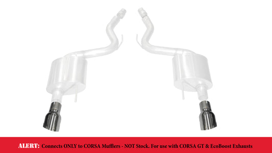 Corsa 2015-2025 Ford Mustang GT 3.0in Inlet / 4.5in Outlet Polished Tip Kit (For Corsa Exhaust Only) - Burkken Auto Parts