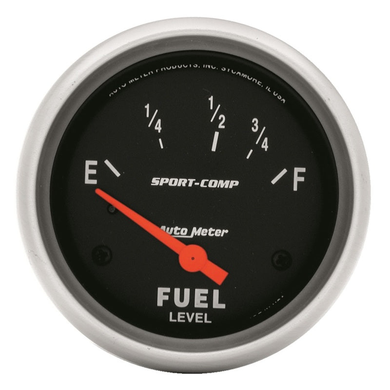 Autometer Sport-Comp 2 5/8in 73ohm-10ohm Fuel Level Gauge - Burkken Auto Parts