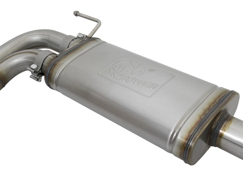 aFe Rebel Exhausts Cat-Back SS 16 Toyota Tacoma V6-3.5L w/ Black Tips - Burkken Auto Parts