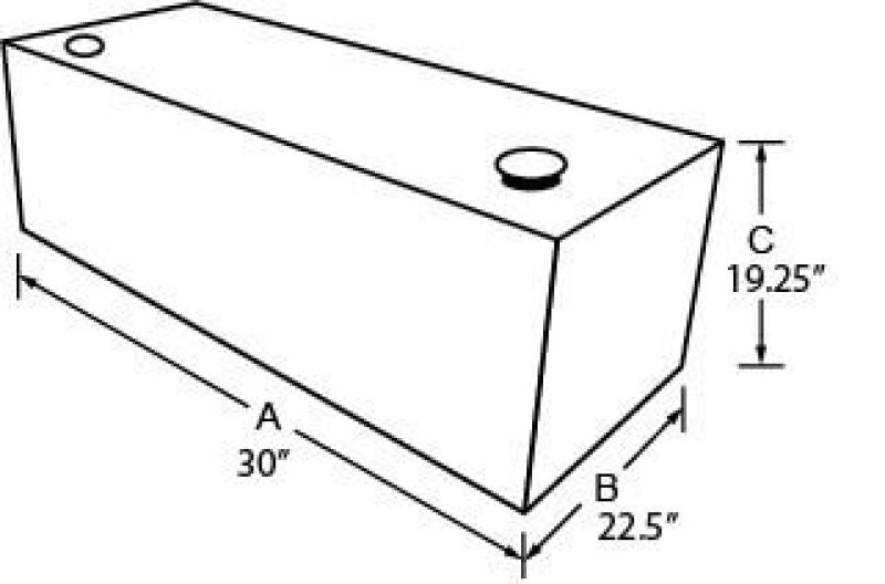 Tradesman Steel Rectangular Liquid Storage Tank - Black - Burkken Auto Parts