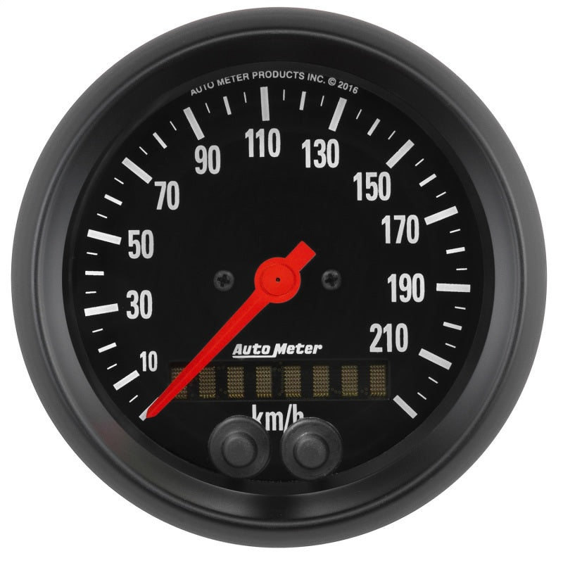 Autometer Z Series 3-3/8in 0-225KM/H (GPS) Speedometer Gauge - Burkken Auto Parts