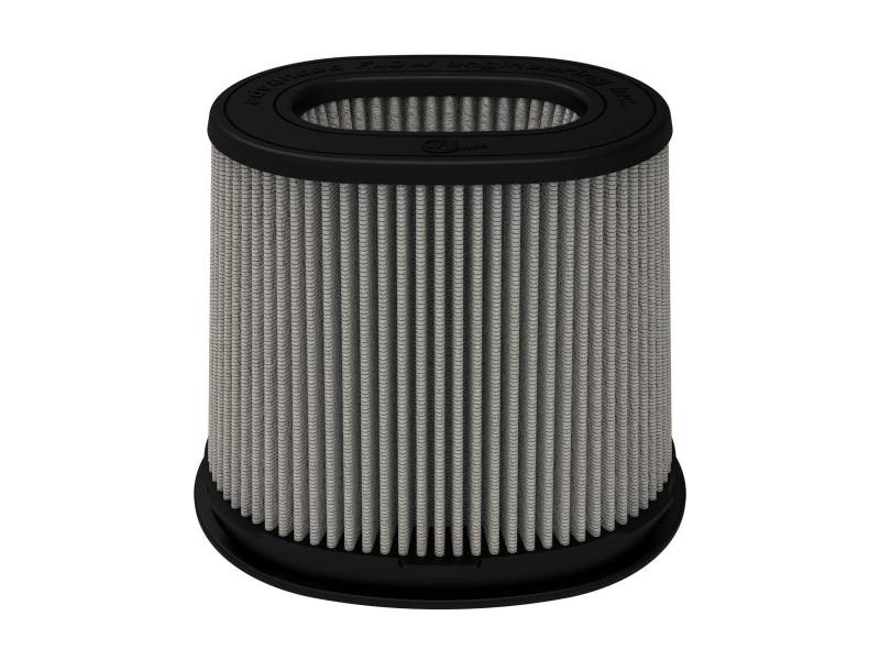 aFe MagnumFLOW Pro DRY S Air Filter (6 x 4)in F x (8-1/2 x 6-1/2)in B x (7-1/4 x 5)in T x 7-1/4in H - Burkken Auto Parts