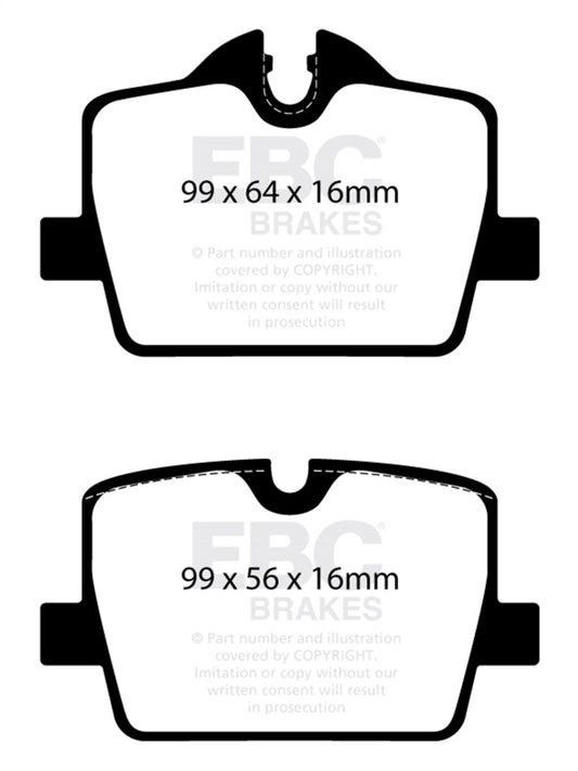 EBC 2019+ BMW Z4 G29 2.0T Greenstuff Rear Brake Pads - Burkken Auto Parts