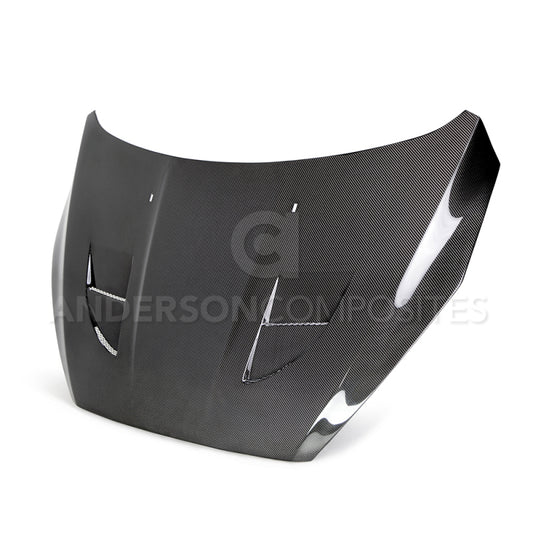 Anderson Composites 2015+ Ford Focus RS Type-SA Carbon Fiber Hood - Burkken Auto Parts