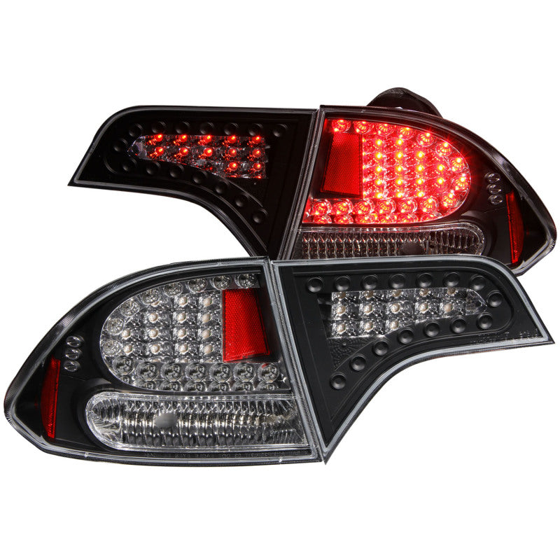 ANZO 2006-2011 Honda Civic LED Taillights Black - Burkken Auto Parts