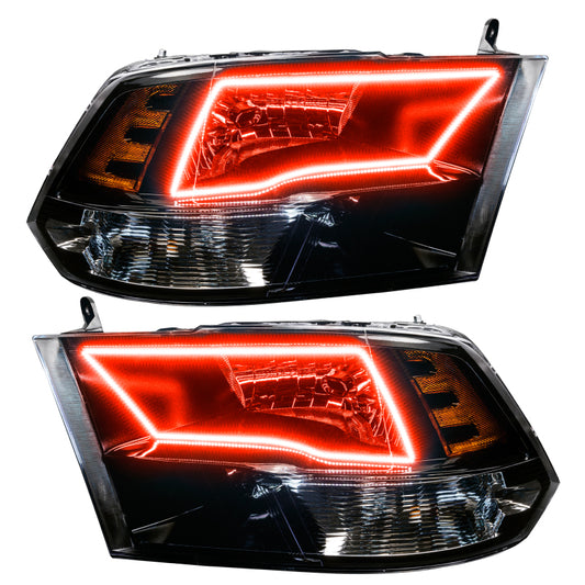 Oracle Lighting 09-18 RAM 1500 Sport Halo Headlights - Blk Housing w/RF Controller