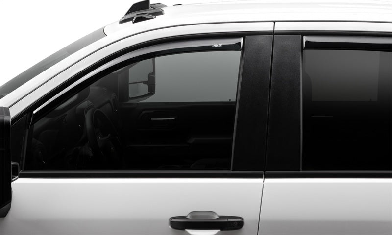 AVS 2019 Chevrolet Silverado 1500 Crew Cab Pickup Ventvisor In-Channel 4pc - Smoke - Burkken Auto Parts