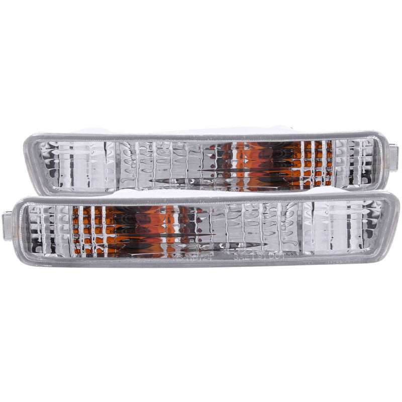 ANZO 1994-1995 Honda Accord Euro Parking Lights Chrome - Burkken Auto Parts