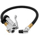 Autometer Inflator Assembly Tire Pressure Gauge w/ 18in Hose - Burkken Auto Parts