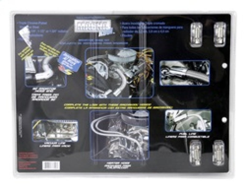 Spectre Magna Kool Radiator Hose Kit 30in W/Chrome End Covers - Burkken Auto Parts