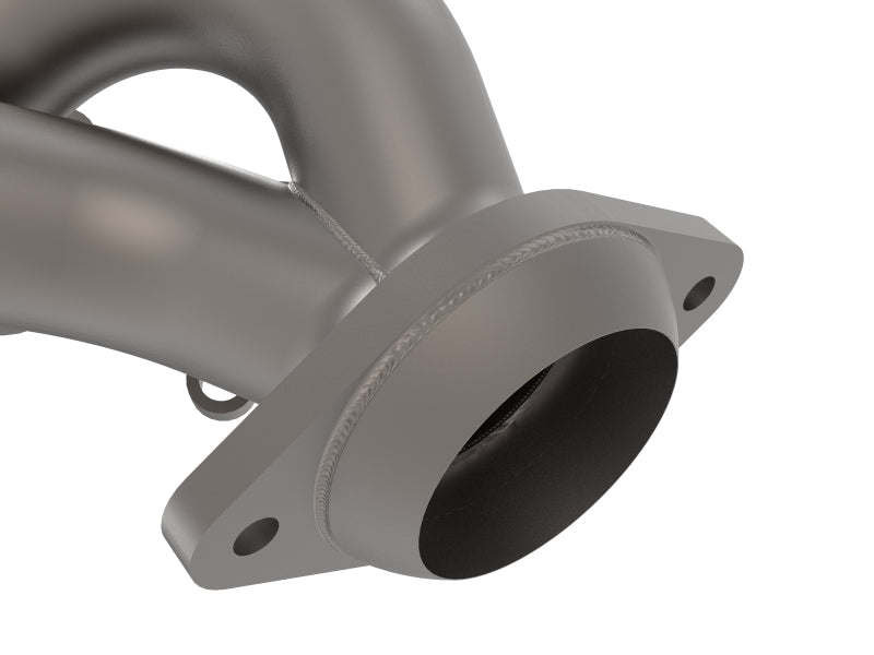 aFe Twisted Steel Shorty Header 11-17 Ford Mustang V6-3.7L - Titanium Coat Finish - Burkken Auto Parts