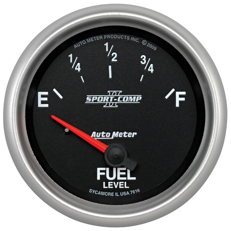 Autometer Sport-Comp II 2-5/8in Fuel Level Gauge - Burkken Auto Parts