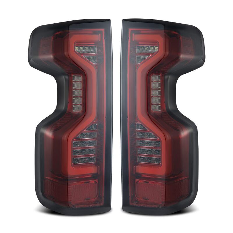 AlphaRex 19-23 Chevrolet Silverado 1500/2500HD/3500HD PRO-Series LED Tail Lights Red Smoke - Burkken Auto Parts