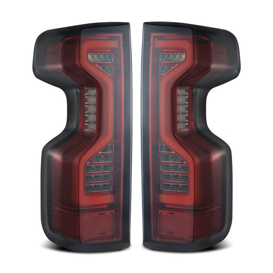 AlphaRex 19-23 Chevrolet Silverado 1500/2500HD/3500HD PRO-Series LED Tail Lights Red Smoke - Burkken Auto Parts