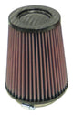 K&N Round Tapered Universal Air Filter 4in Flange ID x 5.375 Base OD x 4in Top OD x 6.5in H - Burkken Auto Parts