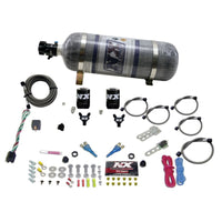 Nitrous Express Dual Nozzle Sport Compact Nitrous Kit (35-50-75HP) w/12lb Bottle - Burkken Auto Parts