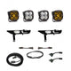 Baja Designs 2021+ Ford F150 Fog Pocket Kit SAE Amber Squadron Sport DC with Upfitter - Burkken Auto Parts