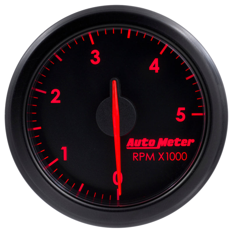 Autometer Airdrive 2-1/6in Tachometer Gauge 0-5K RPM - Black - Burkken Auto Parts