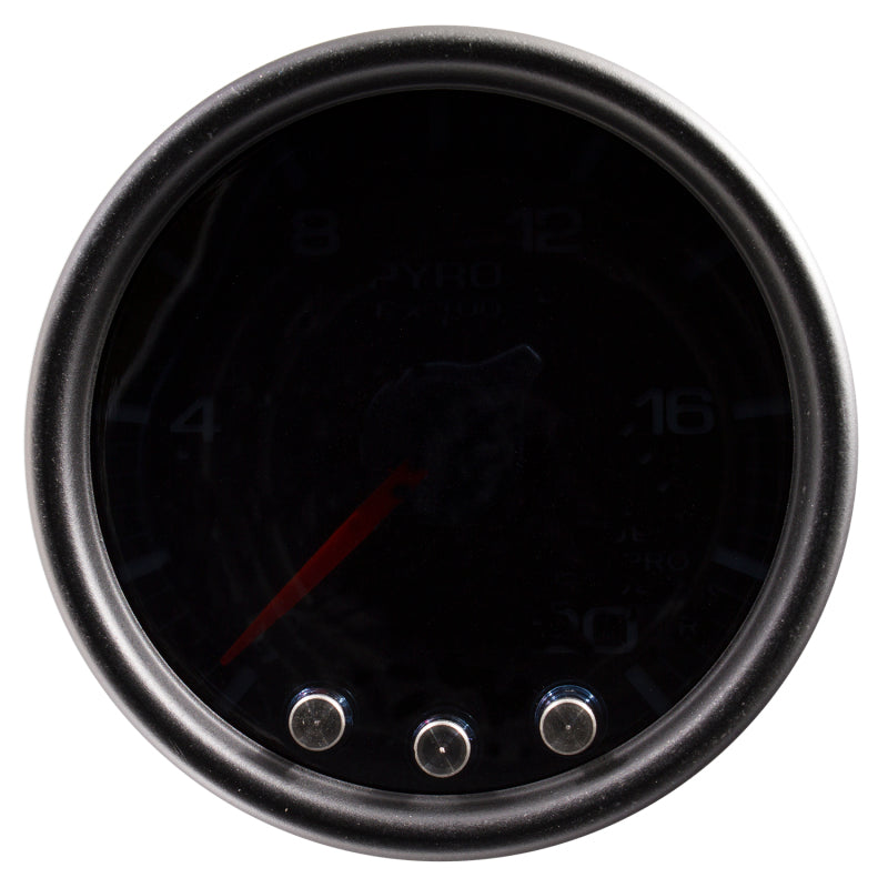 Autometer Spek-Pro Gauge Pyro. (Egt) 2 1/16in 2000f Stepper Motor W/Peak & Warn Blk/Smoke/Blk - Burkken Auto Parts
