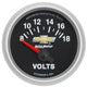 AutoMeter Gauge Voltmeter 2-1/16in. 18V Electric Chevy Gold Bowtie - Burkken Auto Parts