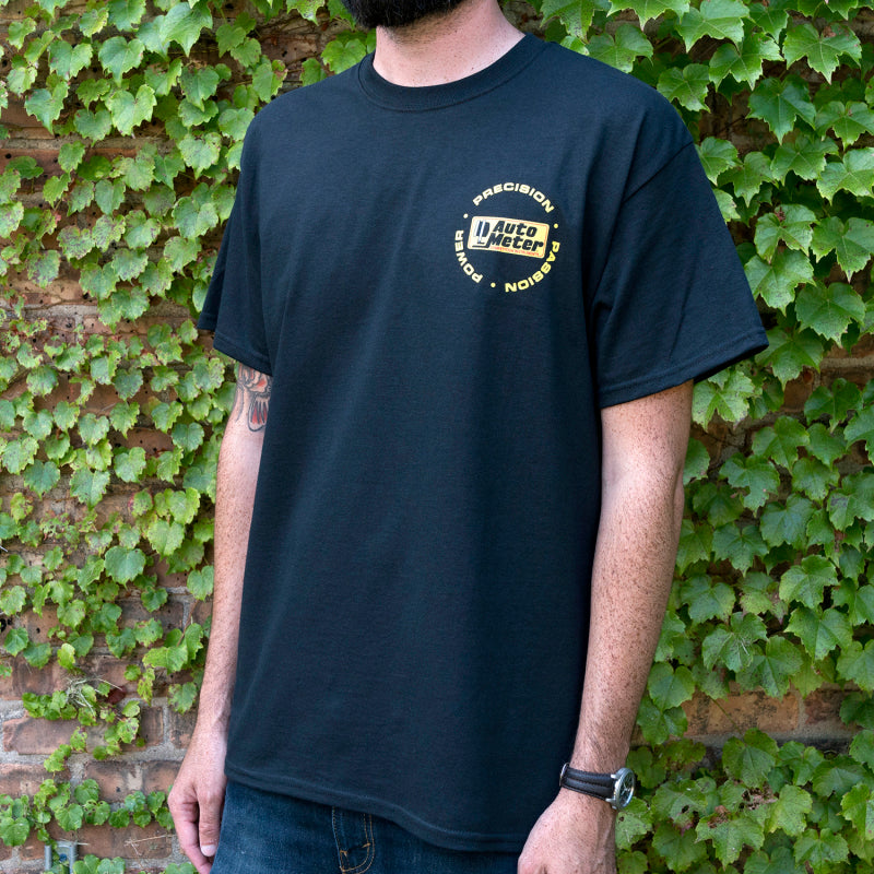 Autometer Black Competition Instruments T-Shirt - Large - Burkken Auto Parts